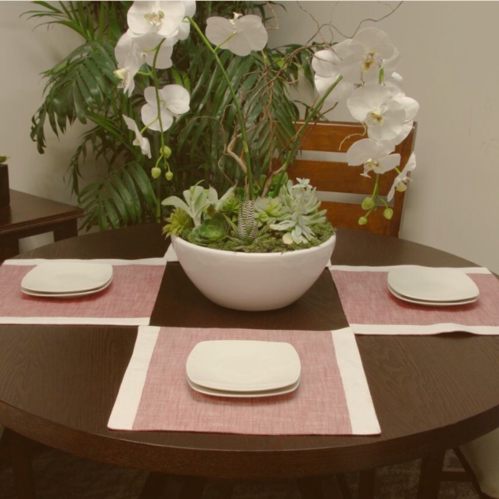 NWOT GIBSON HOME ZEN FINE CERAMIC DINNER PLATES